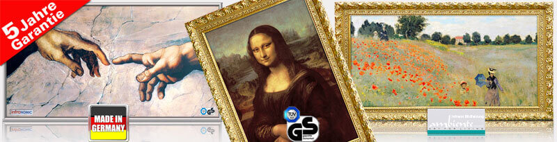 infrarot bildheizungen im rahmen