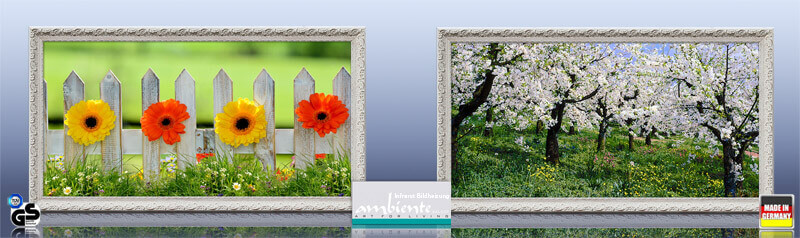 infrarot bildheizungen im stilrahmen antik weiss