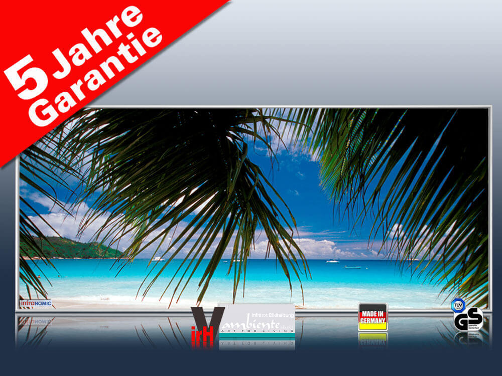 bildheizung strand und meer 140 x 60 cm